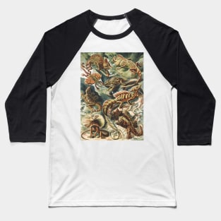 Lizard Art Print Ernst Haeckel Baseball T-Shirt